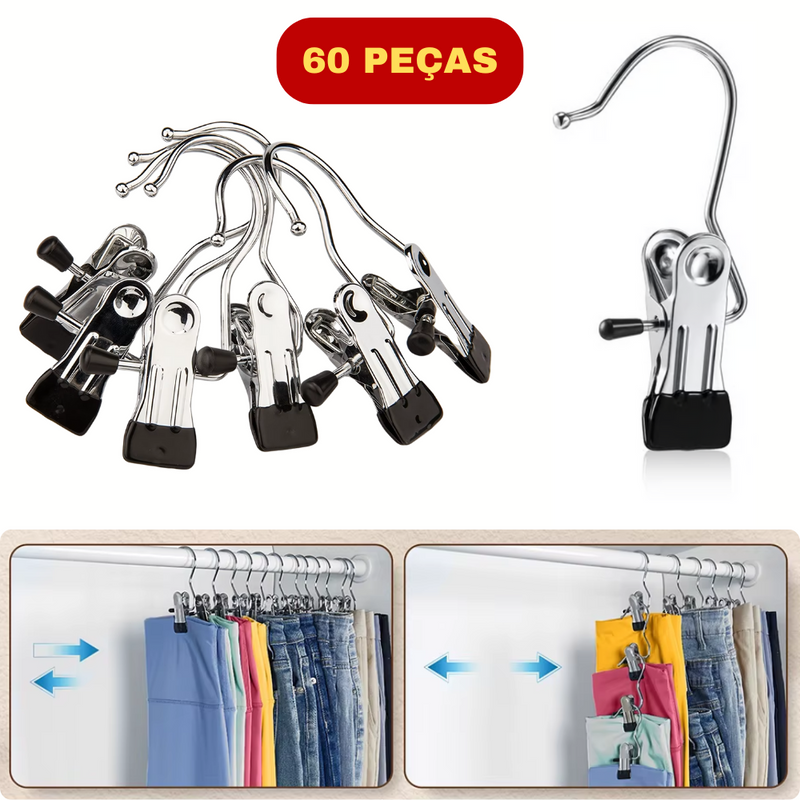 Kit de Prendedores de Roupas - FlipLock