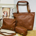 Kit 3 Bolsas de Couro - DivinaLuxe