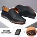 Mocassim de Couro Sport + Brinde - Castellani